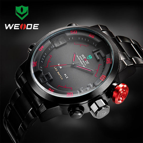Men Stainless Steel Digital Watch